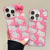 Hello Kitty Bow Full Screen Laser Case for iPhone